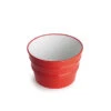 Lavabo Sospeso/Appoggio Bacile Cm.Ø46,5 H30 In Ceramica Lucido Rosso