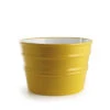 Lavabo Sospeso/Appoggio Bacile Cm.Ø46,5 H30 In Ceramica Lucido Giallo