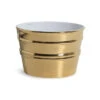 Lavabo Sospeso/Appoggio Bacile Cm.Ø46,5 H30 In Ceramica Lucido Oro