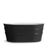 Lavabo Sospeso/Appoggio Tinozza 60X40Xh25 In Ceramica Lucido Nero