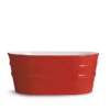 Lavabo Sospeso/Appoggio Tinozza 60X40Xh25 In Ceramica Lucido Rosso