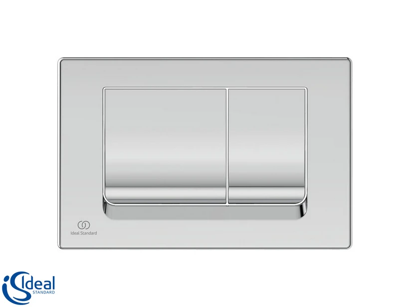 Placca Wc Ideal Standard® Solea Comando M1 Cromato 1 Placca Wc Ideal Standard® Solea Comando M1 Cromato