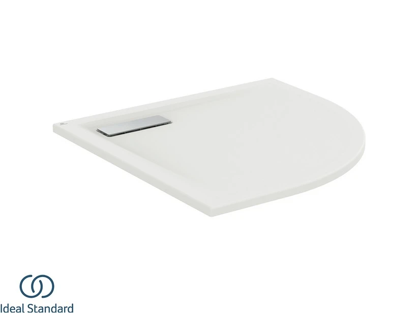 Piatto Doccia Ideal Standard® Ultra Flat New Semicircolare 80x80 Cm Bianco Seta Opaco 1 Piatto Doccia Ideal Standard® Ultra Flat New Semicircolare 80x80 Cm Bianco Seta Opaco