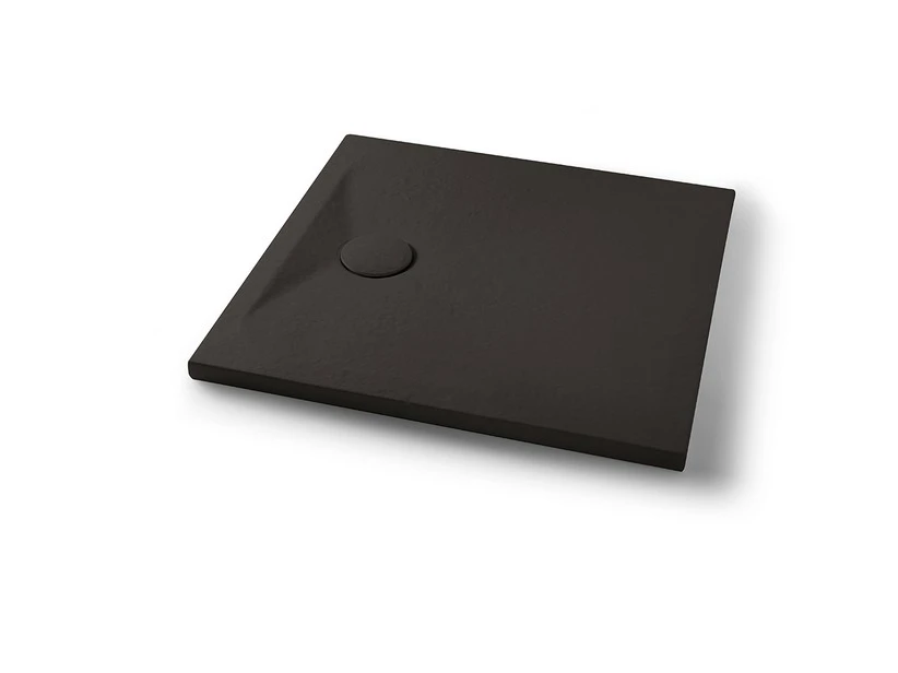 Piatto Doccia Appia Quadrato 80x80 In Ceramica Effetto Pietra Grafite Opaco 1 Piatto Doccia Appia Quadrato 80x80 In Ceramica Effetto Pietra Grafite Opaco