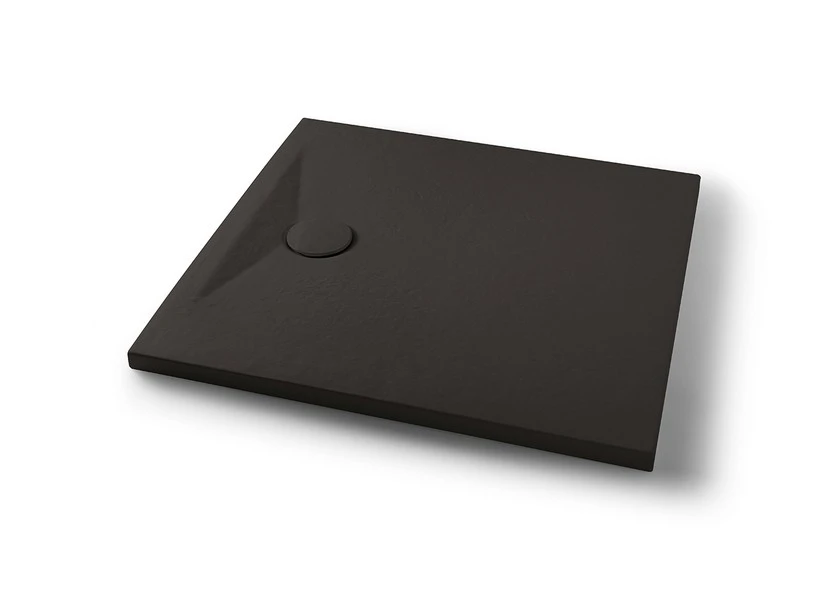 Piatto Doccia Appia Quadrato 90x90 In Ceramica Effetto Pietra Grafite Opaco 1 Piatto Doccia Appia Quadrato 90x90 In Ceramica Effetto Pietra Grafite Opaco