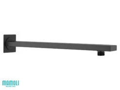 Braccio Doccia Feel 35 Cm Quadrato Nero Opaco