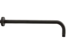 Braccio Doccia Low 35 Cm Tondo Nero Opaco