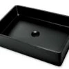 Lavabo Da Appoggio Cassino Junior In Resina Opaco Nero Africa
