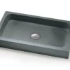 Lavabo Da Appoggio Circe In Resina Opaco Grigio Carnico
