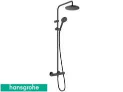 Colonna Doccia Hansgrohe® Vernis Blend Con Miscelatore Termostatico E Soffione Ø200 Tondo Nero