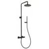 Colonna Doccia Pico Termostatica Nero Opaco A Risparmio Idrico