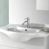 Lavabo Incasso Soft/Easy 85 Integrale 85X50 In Ceramica Lucido Bianco