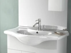 Lavabo Incasso Soft/Easy 85 Integrale 85X50 In Ceramica Lucido Bianco