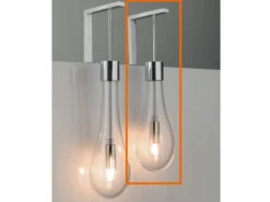 Lampada Goccia Led Vetro Soffiato Corto