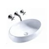 Lavabo Da Appoggio Mincio 59x40 H15 In Ceramica Bianco Lucido