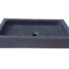Lavabo Da Appoggio Purestone Union 60X32Xh10 Pietra Naturale Nero