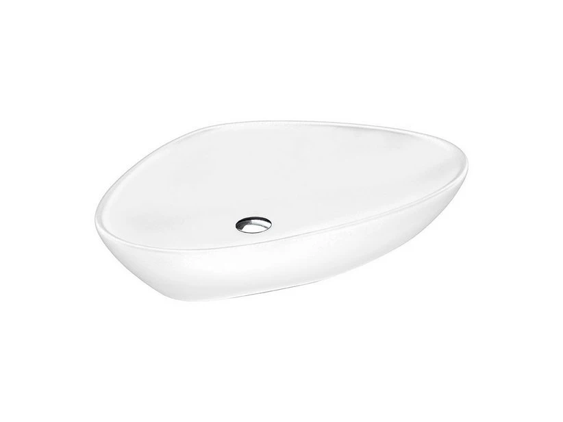 Lavabo Da Appoggio Bermuda 58X39 In Resina Lucido Bianco Carrara 1 Lavabo Da Appoggio Bermuda 58X39 In Resina Lucido Bianco Carrara