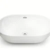 Lavabo Da Appoggio Design Livorno 54X36X16 In Ceramica Lucido Bianco