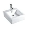 Lavabo Sospeso Jaen 47X46,5 H16 In Ceramica Lucido Bianco