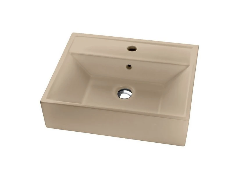 Lavabo Da Appoggio Luxor 50X41,5 In Resina Opaco Crema Marfil 1 Lavabo Da Appoggio Luxor 50X41,5 In Resina Opaco Crema Marfil