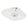 Lavabo Da Appoggio Menphis 61X49 In Resina Opaco Bianco Carrara