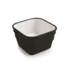 Lavabo Sospeso/Appoggio Bacile Qubo 40X40XH25 In Ceramica Nero Opaco