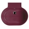 Lavabo Lavatoio Sospeso/Appoggio Tino 60X50Xh.30 In Ceramica Lucido Vinaccia