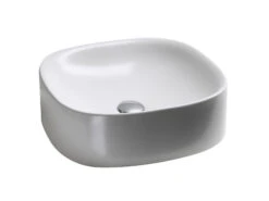 Lavabo Da Appoggio Wild 45 Cm Bianco Opaco