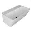 Lavabo Sospeso/Appoggio Wynn 70X40Xh.25 In Ceramica Lucido Bianco