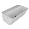 Lavabo Sospeso/Appoggio Wynn 70X40Xh.25 In Ceramica Opaco Bianco