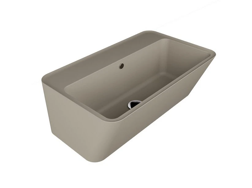 Lavabo Sospeso/Appoggio Wynn 70X40Xh.25 In Ceramica Opaco Matera 1 Lavabo Sospeso/Appoggio Wynn 70X40Xh.25 In Ceramica Opaco Matera