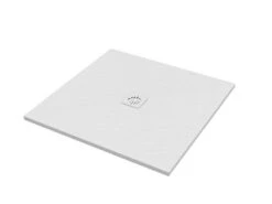 Piatto Doccia Quadrato Crypto 100x100 H2,5 Cm In Resina Bianco