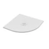 Piatto Doccia Semicircolare Crypto 80x80 H2,5 Cm In Resina Bianco