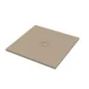 Piatto Doccia Quadrato Crypto 80x80 H2,5 Cm In Resina Sabbia