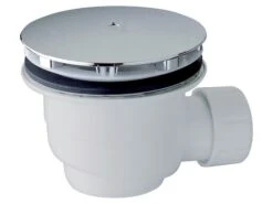 Piletta Doccia Decò Ø90 Mm Calotta Abs Cromo Senza Codolo