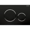 Placca Wc Geberit Sigma20 2 Pulsanti Nero/Cromo/Nero
