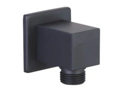 Presa Acqua Low 1/2 Quadrato Nero Opaco