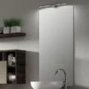 Specchio Bagno Filo Lucido Con Bordo Pvc 35X120