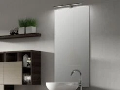 Specchio Bagno Filo Lucido Con Bordo Pvc 35X120