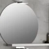 Specchio Bagno Filo Lucido Tonda Segata Cm. 75X67,5