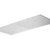Soffione Doccia Spa 50x22 Cm Acciaio Inox Getto Pioggia Cromo