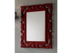 Specchio Bagno Barocco 94X75 Bordeaux