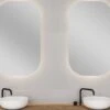 Specchio Bagno Vanity 100x60 Cm Ovale A Led Retroilluminato