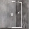 Box Doccia Angolare Start 70x70 H190 Porte Scorrevoli Cristallo 6mm Trasparente E Profilo Bianco Lucido
