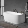 Vasca Freestanding Taurus 158x86 Cm Bianco Lucido