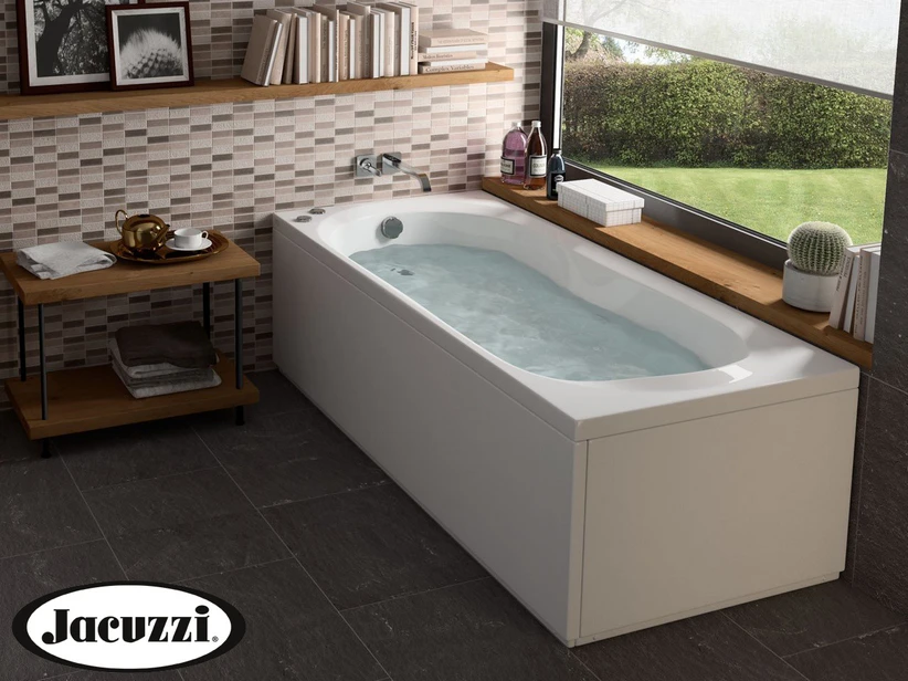Vasca Idromassaggio Jacuzzi® Brooklyn 180X80 Schienale A Destra 1 Vasca Idromassaggio Jacuzzi® Brooklyn 180X80 Schienale A Destra