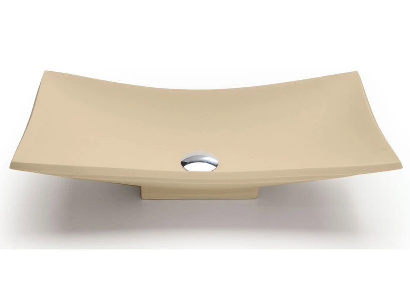 Lavabo Da Appoggio Vela In Resina Opaco Crema Marfil 1 Lavabo Da Appoggio Vela In Resina Opaco Crema Marfil