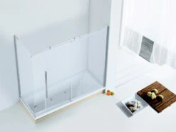 Box Doccia Per Vasca Velo 170X80Xh150 1 Anta Scorrevole Cristallo Trasparente 8 Mm Profilo Cromo